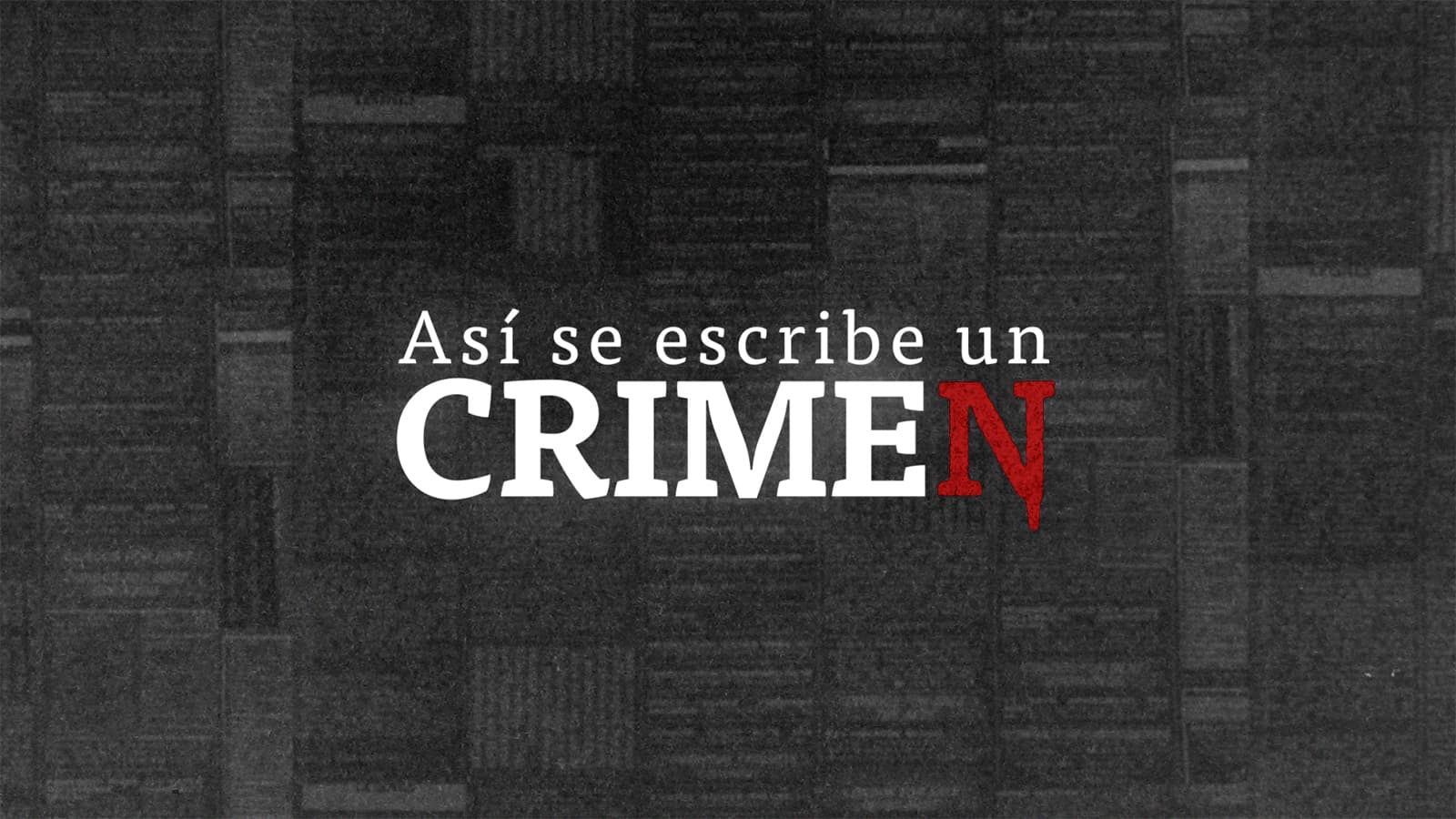 Así se escribe un crimen